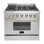 Cuisinière au gaz électrique en acier inoxydable à double combustible de 5,2 pi cu CROWN 36 po ARD3601