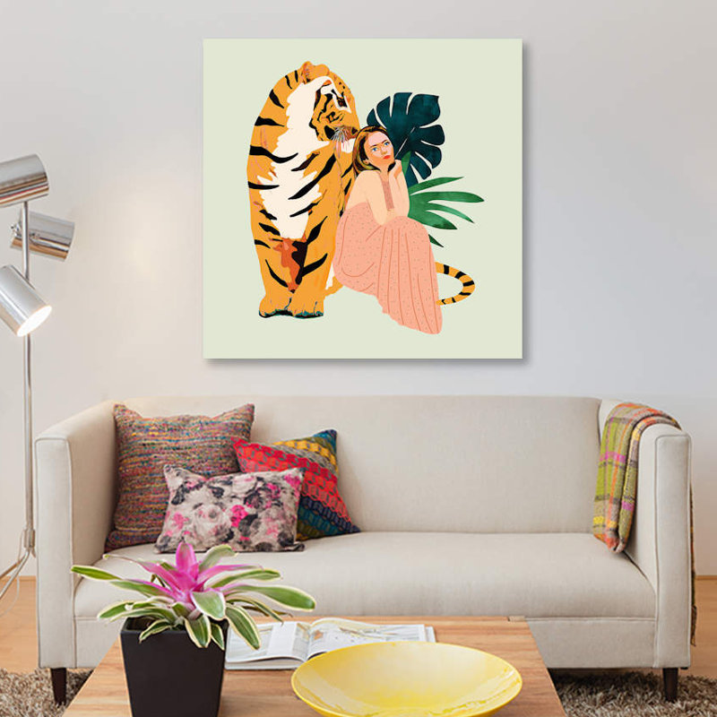 « tiger rites », impression sur toile, H 48 po x l 48 po x P 1,5 po