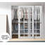 Portes blanches en verre transparent Felicia avec trousse de quincaillerie d'installation-51703689