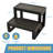 24in Universal 2 Slip Resistant Spa & Hot Tub Steps, Above Ground Pool Steps for Indoor/Outdoor Use-101939993