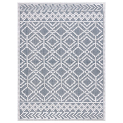Keyiona Performance Machine Washable Geometric Indoor/Outdoor Area Rug