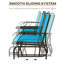 Banc oscillant d'extérieur avec table centrale Outsunny
