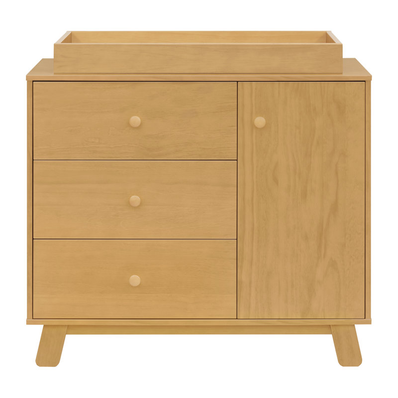 Hudson Modern 3-Drawer Dresser, Oak