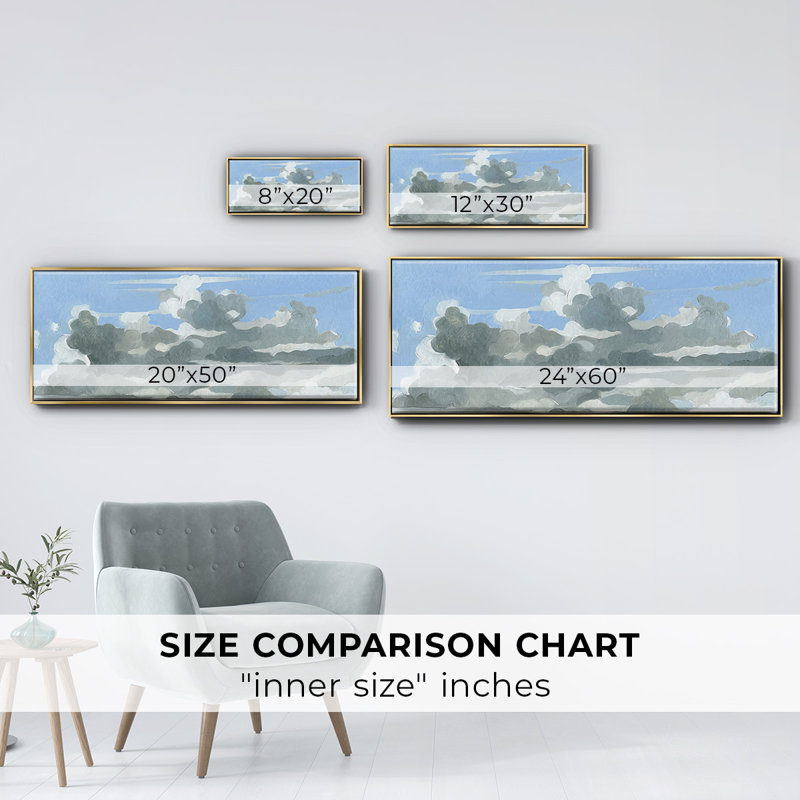 Nuage à venir - Toile encadrée