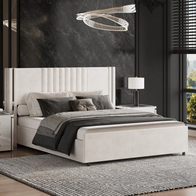 Lit plateforme tapissier Velvet