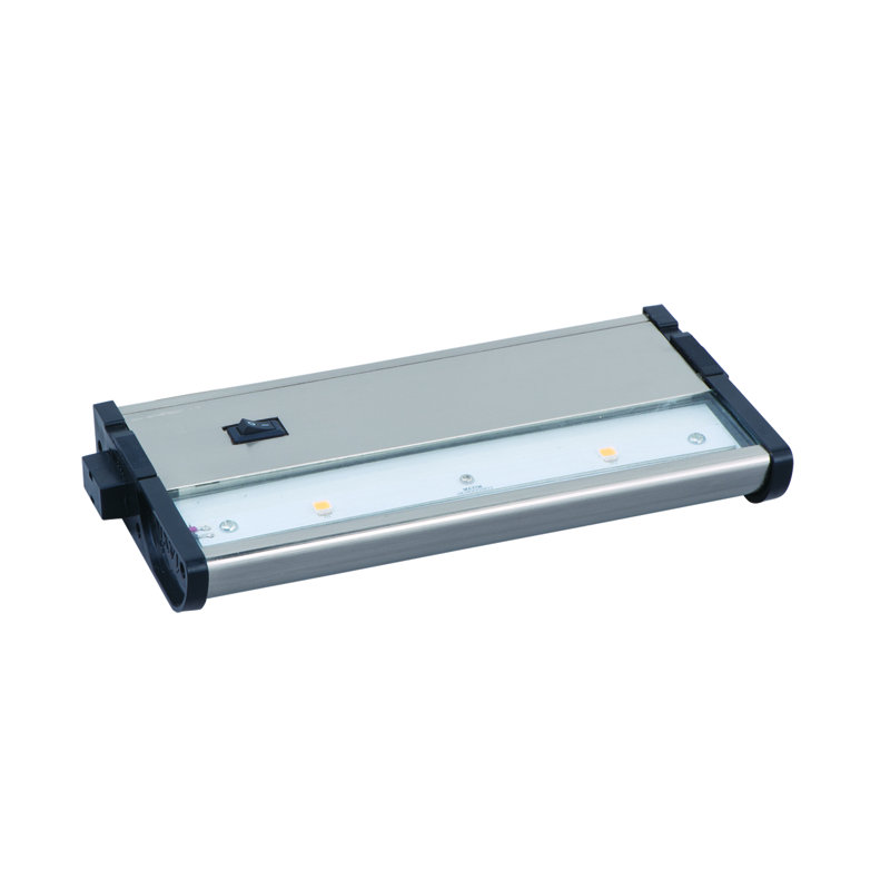 Barre d’éclairage de dessous d’armoire 7 po à del mx-l120dc 2 lumières countermax, Nickel satiné