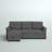 Yosef Upholstered L-Shaped Sectional Reversible-704676660