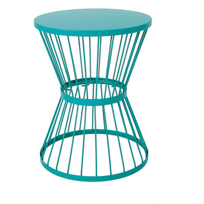 Table d'appoint en acier inoxydable 16 po