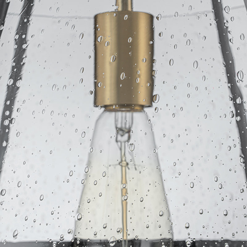 Plafonnier semi-encastré 1 lumière en verre