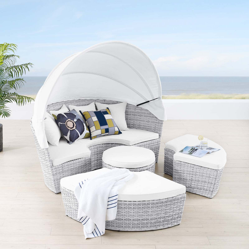 Lit de jour pour patio Scottsdale, Blanc