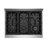 Empava 36" 5.2 Cubic Feet Slide-In Range