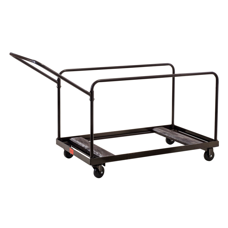 Brown Folding Dolly with Tubular Steel for Tables