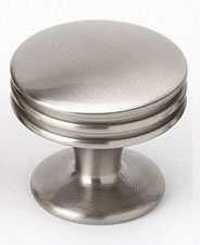 Mushroom Knob, Polished Nickel, 1" H x 1" W x 0.75" D