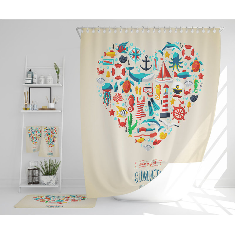 Nataliegh Polyester Shower Curtain Set