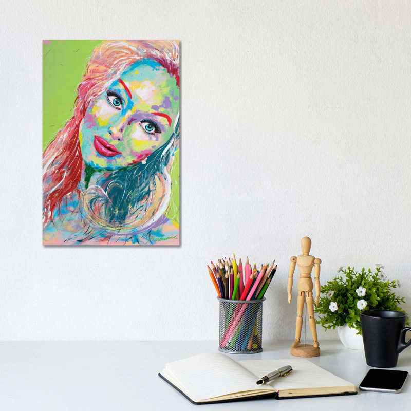 Miss. Lady - Wrapped Canvas Painting, 20.32 cm H x 30.48 cm W