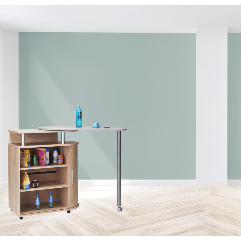 Asylbek Wood Kitchen Island