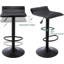 Ensemble de 2 tabourets de bar en cuir Pu Modern Airlift-2058719183