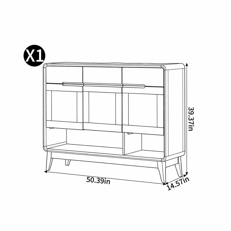 Armoire à chaussures de style américain minimaliste