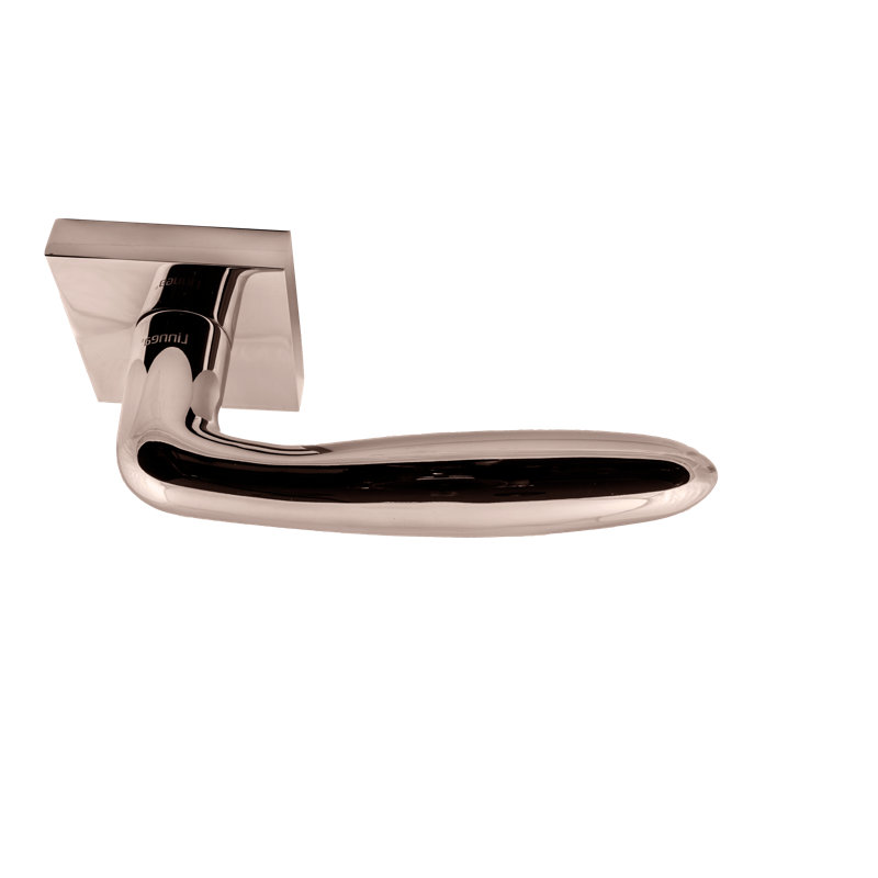 Passage Door Lever Set, 2.375", Satin Black, Privacy