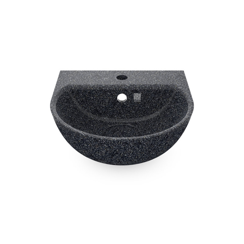 Lavabo de salle de bain mural Soft40, Pierre