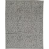 Floral Area Rug in Gray