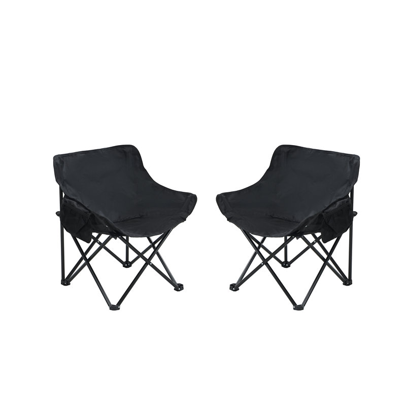 2 chaises de camping d'extérieur pliables / portatives, sac de transport