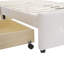 Upholstered European Single Metal Drawers Bed