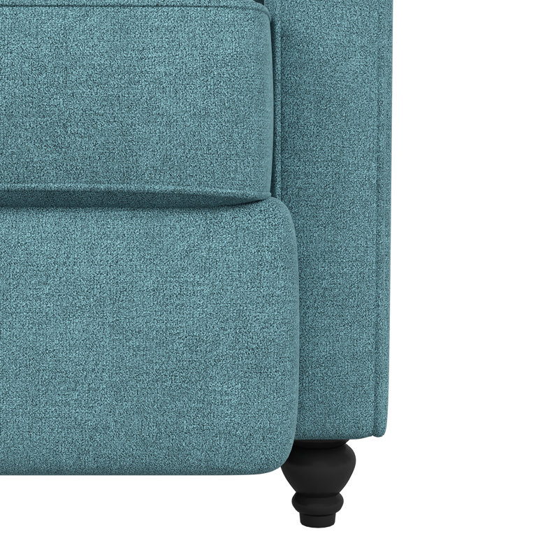 Leni Upholstered Recliner, Pistachio Green Ikat