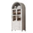71 Inch Tall Arched Kitchen Pantry Cabinet With 2 Large Drawers, Adjustable Shelves, Glass Doors, And Modern Farmhouse Design For Elegant Storage Solutions-1947283470