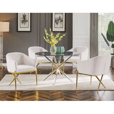 Fuhrmann 5 Pieces Round Dinette Set