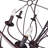 40" Brown Chandelier for Living Room, Dining Room – 12-Light Planetary Ring Design with E12 Bulb Base – LED Compatible, Open Cage Frame, adjustable chain – BACL Certified