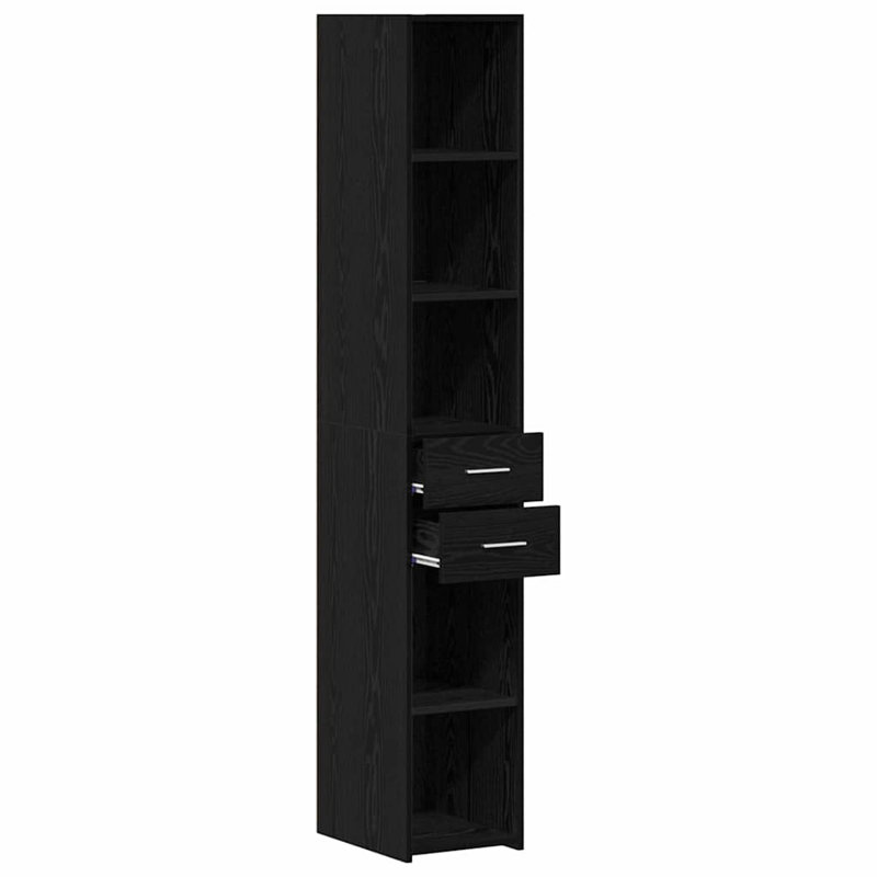 30cm Sideboard, Black Oak