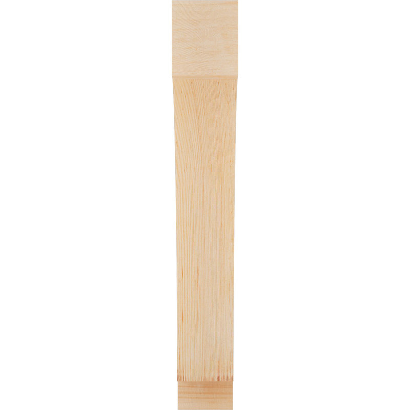 Attelle impériale du genou, Sapin de Douglas, Lisse, H 24 po x l 3,5 po x P 16 po
