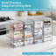 Tiroirs de rangement transparents empilables, ensemble de 12 bacs de rangement en acrylique avec poignées pour le maquillage, la salle de bain, le meuble-lavabo, l'armoire de cuisine, le garde-manger et l'organisation à la maison