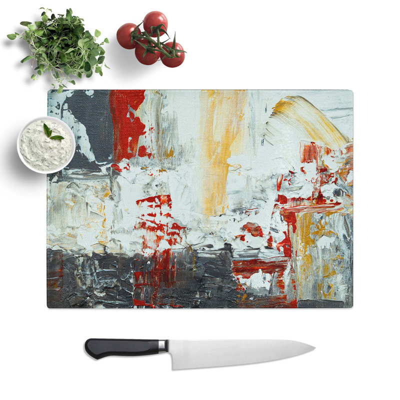 Tempered Glass Art Painting Vol.369 Chopping Board, 39 cm W x 28.5 cm L