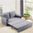 63 Inch Bed Variable Sofa Bed With Double Armrest ,Comfortable Large Bed