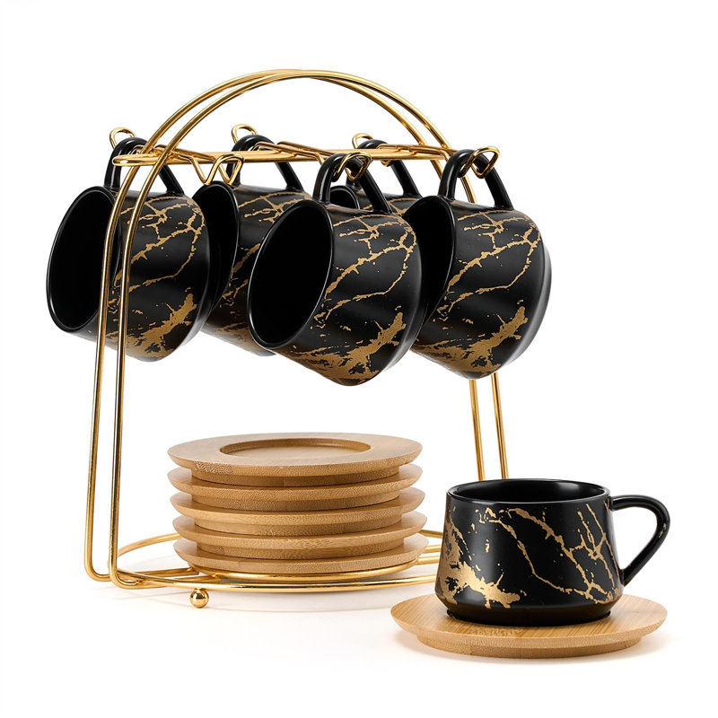 Tasse à café en céramique / porcelaine, Noir