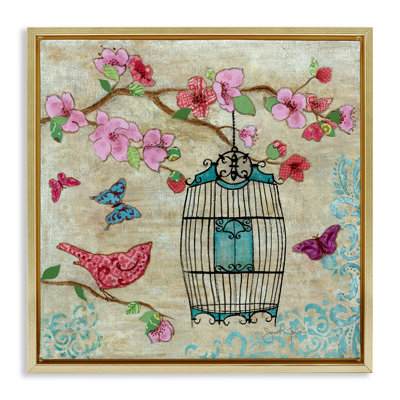 Cadre flottant Spring Spring Bird, design par Janet Tava