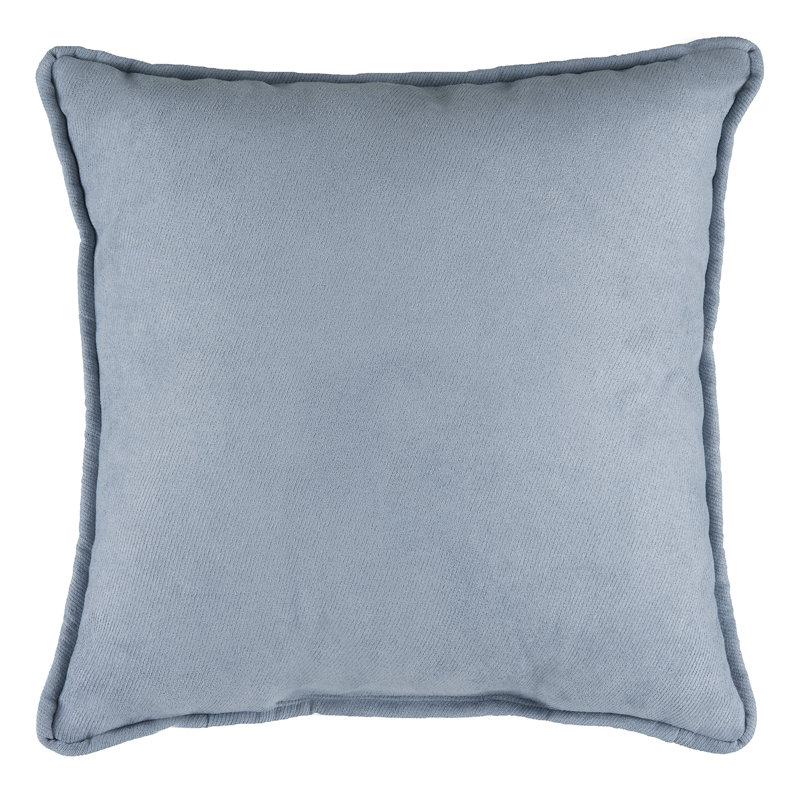 Caroline Traditional Cotton Twill Blue Square Pillow