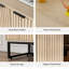 Armoire d'appoint cannelée de 31,5 po de hauteur à 2 portes avec tablettes réglables-921295885-933930512