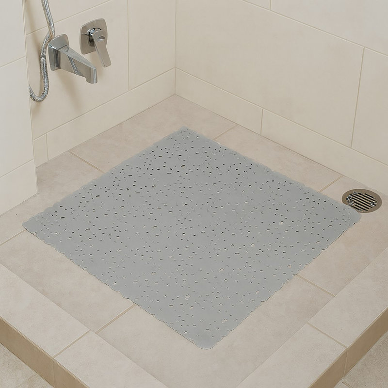 Non-Slip Shower mat, Pearly Gray