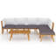 Chaise longue avec coussins 4 pièces Damita-918058761