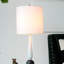 Lampe de table allongée en métal 11 x 11 x 30,2 po