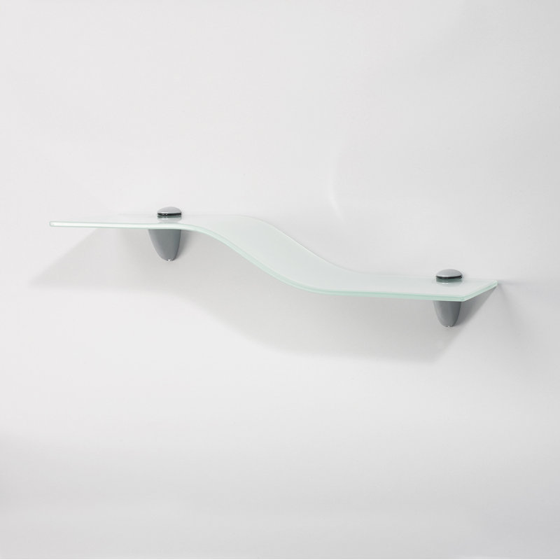 Wallscapes 6" X 18" Opaque Mini Wave Shelf Kit, Opaque