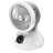 Brentwood 6 Inch Three Speed Oscllating Desktop Fan With Timer And Remote Control In White