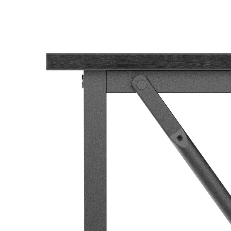 Bureau Baret, Noir/brun, H 29,5 po x l 55 po x P 23,6 po