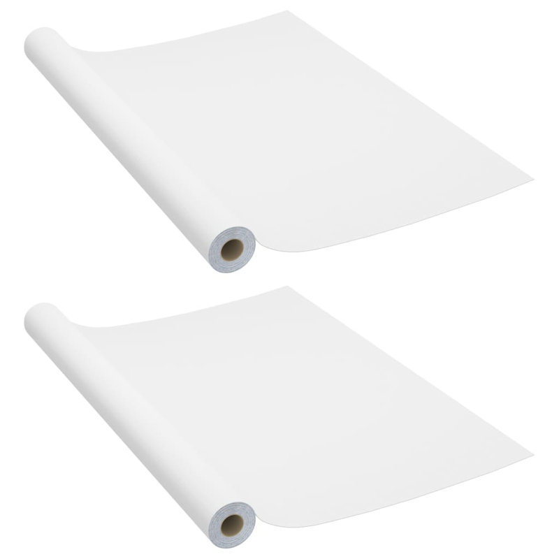 Rouleau de papier peint adhésif L 16,4 pi x l 35,4 po, Blanc