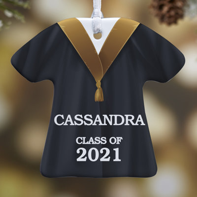 Ornement en forme de fête des T-shirts Graduation Gown