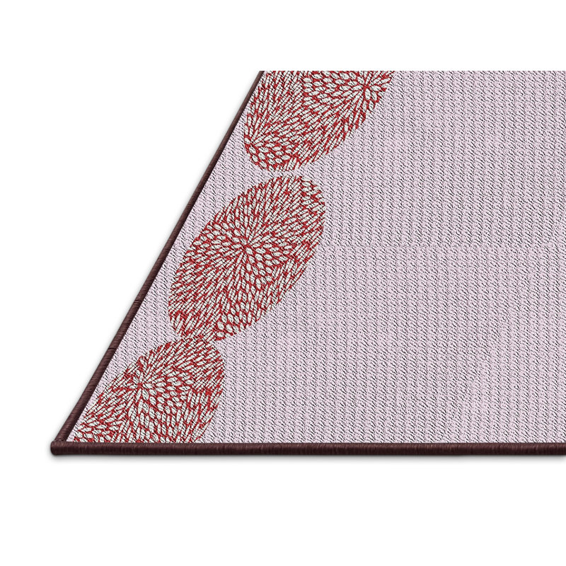 Tapis mauve/brun à motifs légers, Rectangle 5 pi x 7 pi