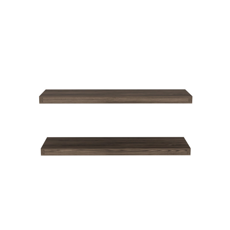 31.5" Wide Floating Shelves Set Of 2, Shelves For Wall Decor For Bedroom, Bathroom Storage Shelves, Book Shelves For Living Room